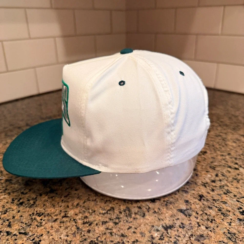 Vtg 90s Philadelphia Eagles New Era Pro Design Snapback Hat Made in US Deadstock
